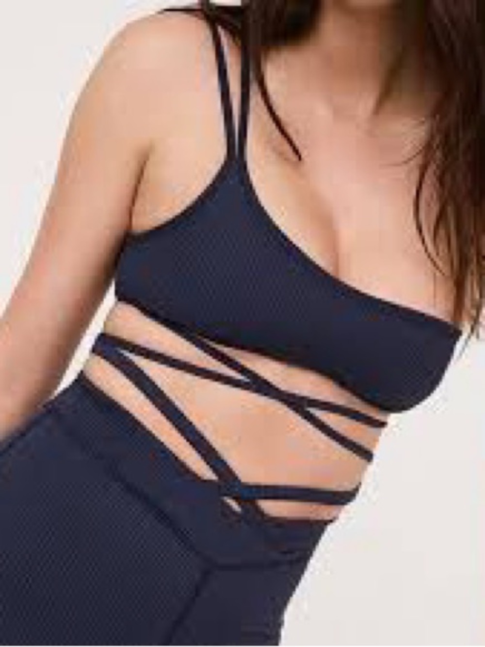 For Love and Lemons Chloe Asymmetrical Sports Bra